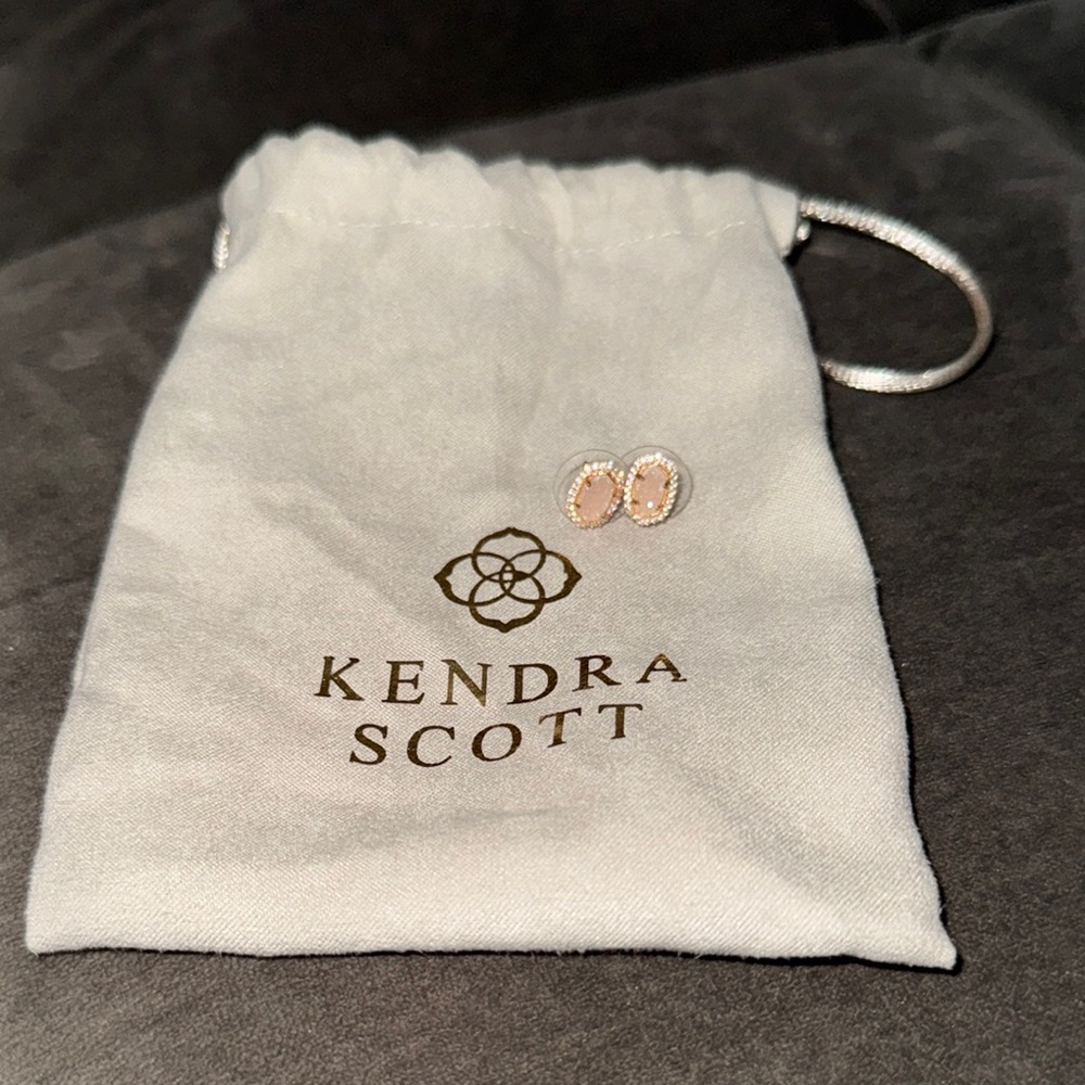 Kendra Scott Pink Oval Earrings